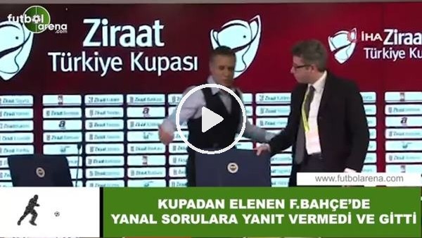 Kupadan elenen Fenerbahçe'de Ersun Yanal soru almadı