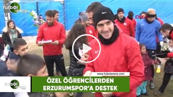 Özel öğrencilerden Erzurumspor'a destek