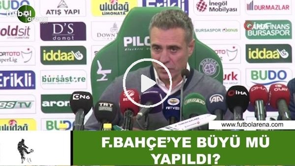 Fenerbahçe'ye büyü mü yapıldı?