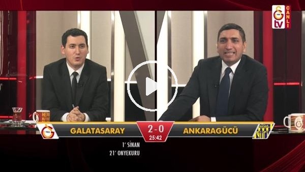 Sinan Gümüş'ün 2. golünde GS TV spikerleri