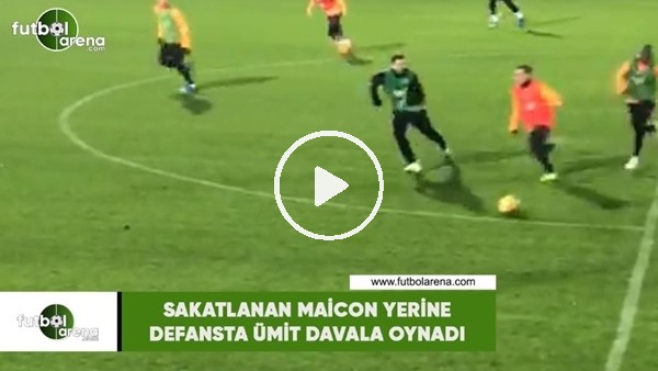 Sakatlanan Maicon yerine dafansta Ümit Davala oynadı