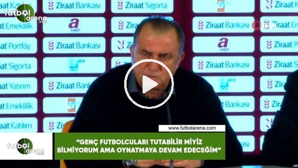 Fatih Terim: "Genç futbolcuları tutabilir miyiz bilmiyorum ama oynatmaya devam edeceğim"