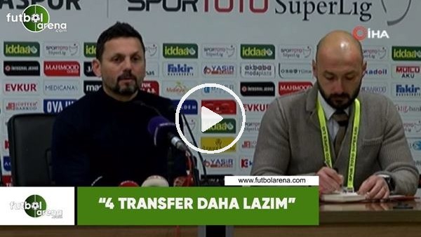 Erol Bulut: "4 transfer daha lazım"