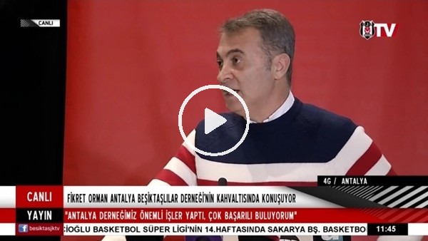 Fikret Orman, Beşiktaşlılar Derneği'nin kahvaltısında konuştu