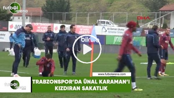 Trabzonspor'da Ünal Karaman'ı kızdıran sakatlık