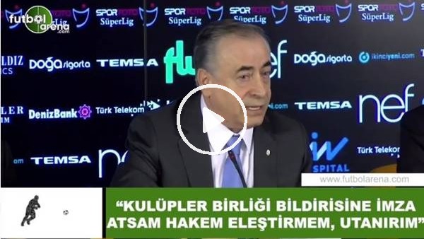 Mustafa Cengiz: "Kulüpler Birliği bildirisine imza atsam hakem eleştirmem, utanırım"