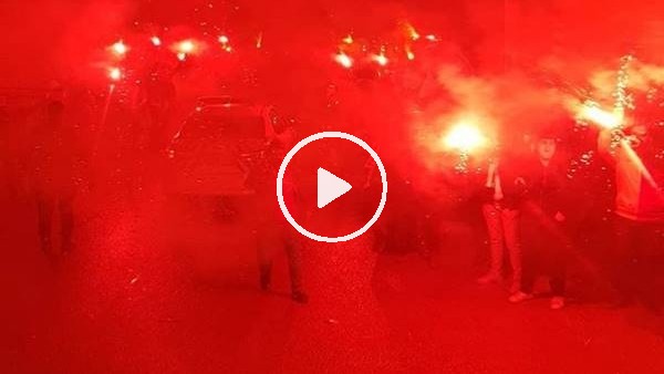Galatasaray'da Hatay'da coşkulu karşılama
