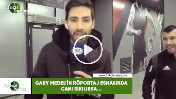 Gary Medel'in röportaj esnasında canı sıkılırsa...
