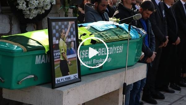 Maç yönettiği hakemlik forması tabutunu örttü