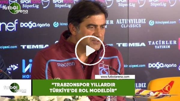 Ünal Karaman: "Trabzonspor yıllardır Türkiye'de rol modeldir"