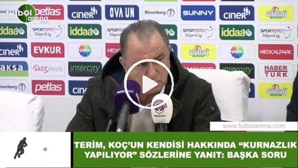 Fatih Terim'den Ali Koç'un kendisi hakkında "kurnazlık yapılıyor sözlerine yanıt! "Başka soru...."