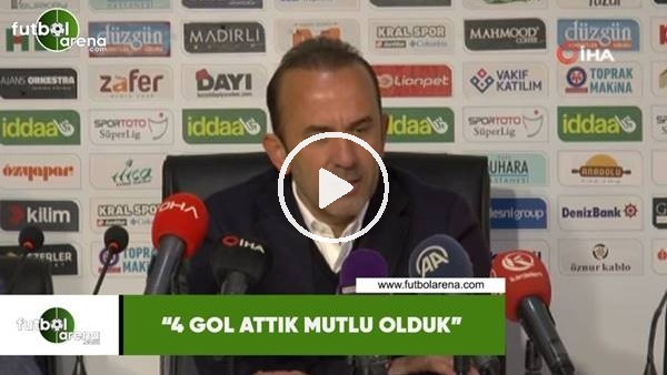Mehmet Özdilek: "4 gol attık mutlu olduk"
