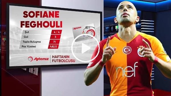 Aytemiz ile haftasının futbolcusu Sofiane Feghouli seçildi