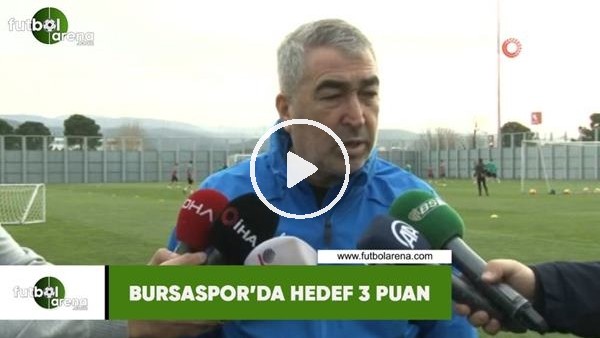 Bursaspor'da hedef 3 puan