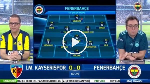 Soldado'nun gördüğü kırmızı kartta FB TV spikerleri