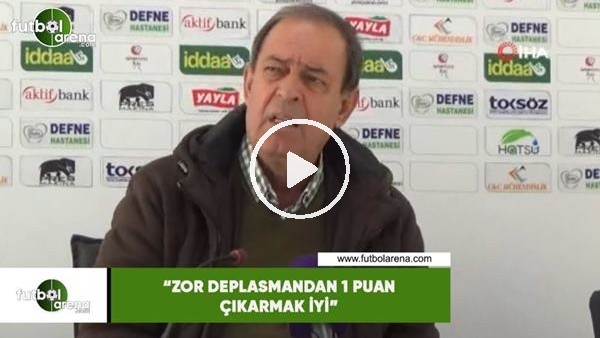 Yücel İldiz: "Zorlu deplasmandan 1 puan çıkarmak iyi"