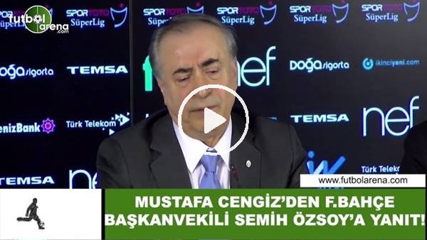 Mustafa Cengiz'den Semih Özsoy'a yanıt