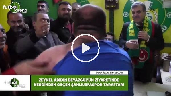 Zeynel Abidin Beyazgül'ün ziyaretinde kendinden geçen Şanlıurfaspor taraftarı