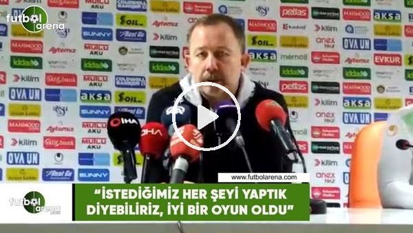 Sergen Yalçın: "İstediğimiz her şeyi yaptık diyebiliriz, iyi bir oyun oldu"