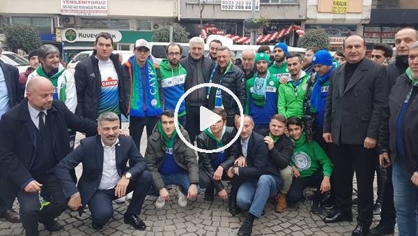 Çaykur Rizespor Başkanı Hasan Kartal, taraftarlarla bir araya geldi