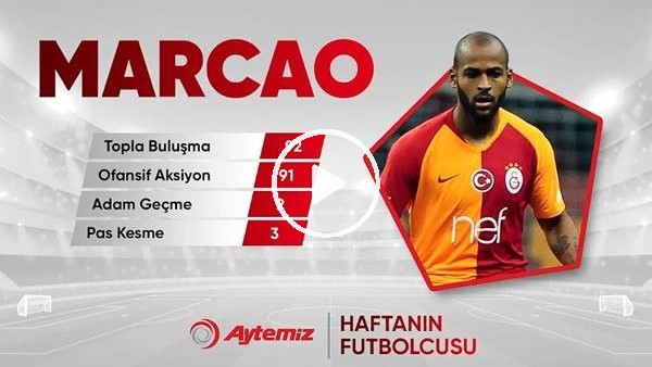 Aytemiz ile haftanın futbolcusu Marcao seçildi