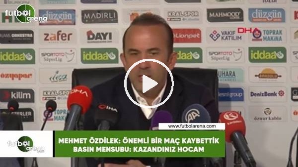 Mehmet Özdilek, Sivasspor galibiyeti sonrası: "Önemli bir maç kaybettik" dedi