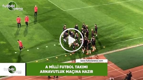 A Milli Futbol Takımı, Arnavutluk maçına hazır