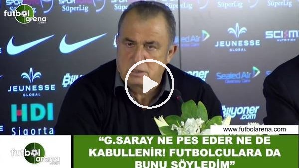 Fatih Terim: "Galatasaray ne pes eder ne de kabullenir! Futbolculara da bunu söyledim"