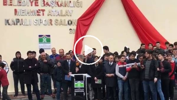 Mehmet Atalay'ın ismi spor salonuna verildi