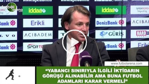 Tamer Tuna: "İktidarın görüşü alınabilir ama yabancı sınırına futbol adamları karar vermeli"