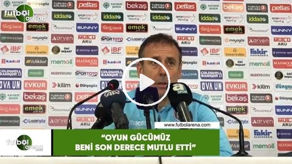 Abdullah Avcı: "Oyun gücümüz beni son derece memnun etti"
