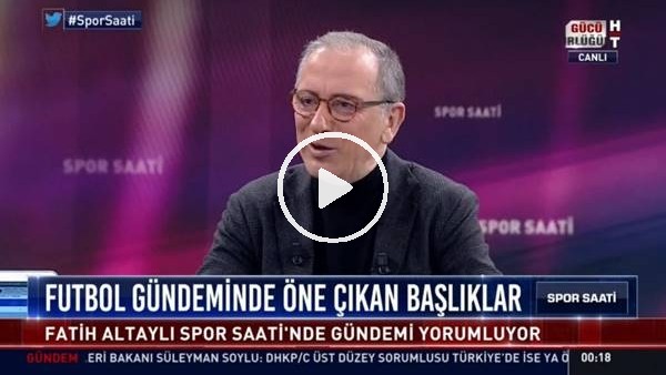 Fatih Altaylı: "Fikret Orman TFF değil, NATO ve ABD Başkanı bile olabilir"