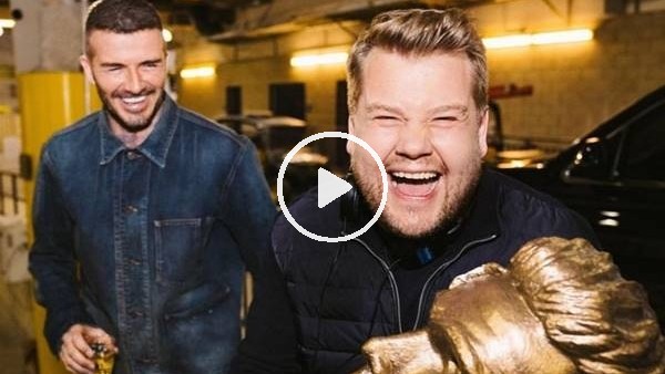 David Beckham'a heykel şakası