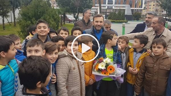 Minik öğrencilerden Çaykur Rizespor antrenmanına ziyaret