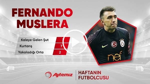 Aytemiz ile haftanın oyuncusu Fernando Muslera seçildi