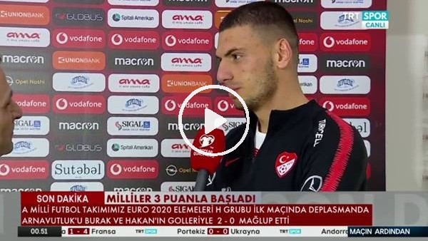Merih Demiral: "Gereken özveri ve istedği gösterdik"