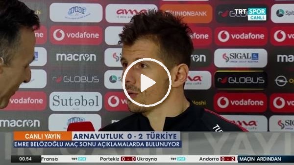 Emre Belözoğlu: "Tecrübe böyle bir şey oluyor"