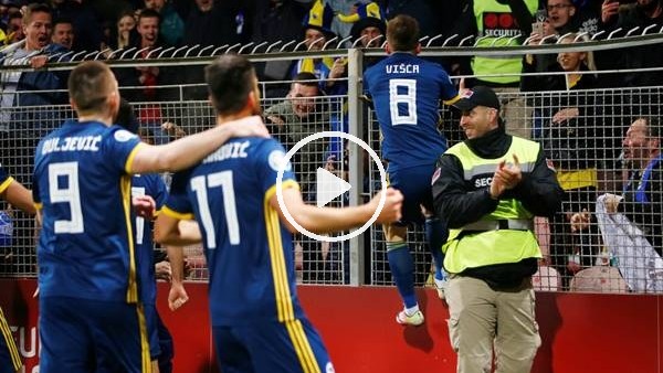 Edin Visca gollerine devam ediyor