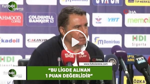 Mustafa Kaplan: "Bu ligde alınan 1 puan değerlidir"