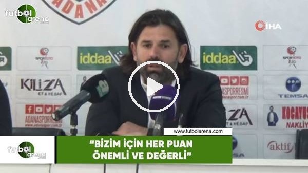 İbrahim Üzülmez: "Bizim için her puan önemli ve değerli"