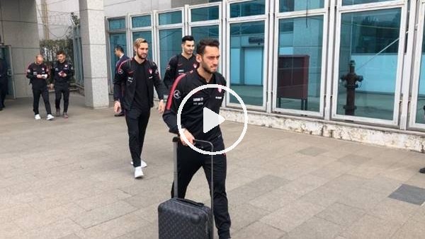 A Milli Futbol Takımı, Arnavutluk'a gitti