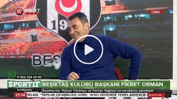 Fikret Orman'dan transfer esprisi! "Parayı versinler Quaresma'yı da veririz"