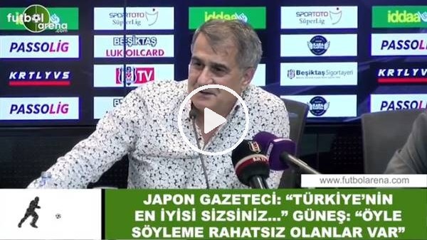Şenol Güneş'in basın toplantısında Japon gazeteci ile diyaloğu