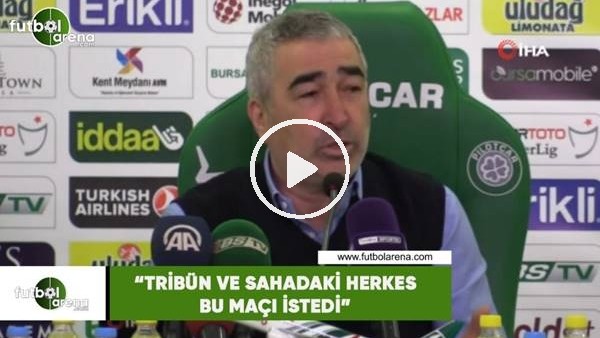 Samet Aybaba: "Tribün ve sahadaki herkes bu maçı istedi"