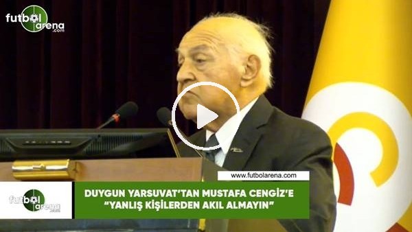 Duygun Yarsuvat'tan Mustafa Cengiz'e "Yanlış kişilerden akıl almayın"