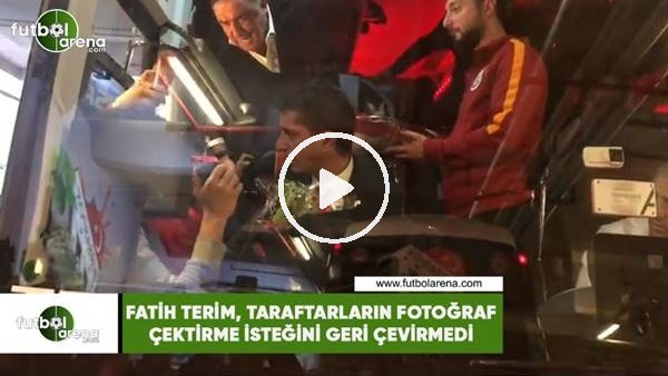 Fatih Terim, taraftarların fotoğraf çektirme istediğini geri çevirmedi