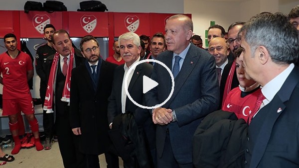 Cumhurbaşkanı Erdoğan, Milli Takımı kutladı