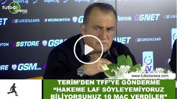 Fatih Terim'den TFF'ye gönderme! "Hakeme laf söylemiyoruzi biliyorsunuz 10 maç verdiler"