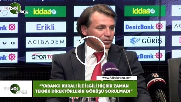Tamer Tuna: "Yabancı kuralı ile ilgili hiçbir zaman teknik direktörlerin görüşü sorulmadı"