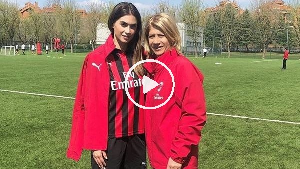 Boateng'in Melissa Satta, Milan antrenmanında